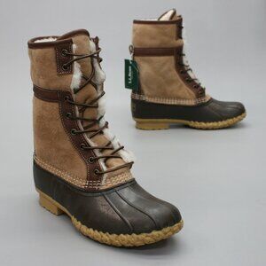 Vintage LL BEAN Ladies 8 Maine Hunting Shoe Rain 6-eyelet Ankle Duck Boots USA